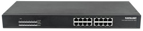 INTELLINET 16-Port Gigabit Ethernet PoE+  (560993)