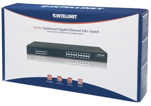 INTELLINET 16-Port Gigabit Ethernet PoE+  (560993)
