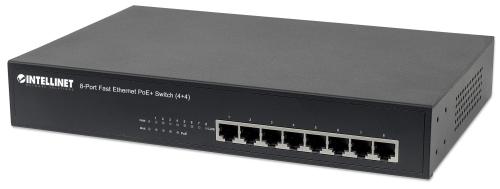 INTELLINET 8-Port Fast Ethernet PoE+  (561075)