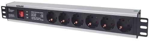 INTELLINET 19 1.5U Rackmount 6-Way Power Strip (713962)