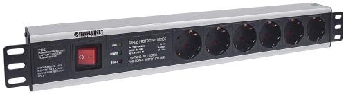 INTELLINET 19 1.5U Rackmount 6-Way Power Strip (713962)