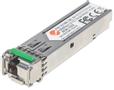 INTELLINET Gigabit Fiber WDM Bi-Directional SFP Optical Transceiver Module, 1000Base-LX (LC) Single-Mode Port, 10 km (6.2 mi.), WDM (RX1310/TX1550)