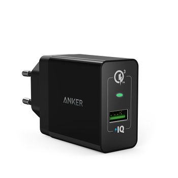 ANKER PowerPort+1 QC 3.0 18W USB-A, Black (A2013L11)
