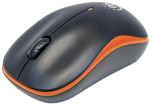 MANHATTAN mouse RF Wireless Optisch 1000DPI [bk/or] Ambidextrös Maus (179409)