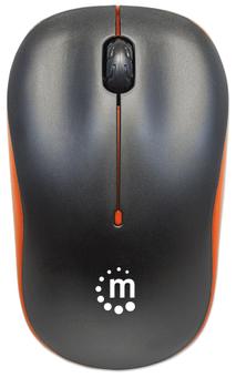 MANHATTAN mouse RF Wireless Optisch 1000DPI [bk/or] Ambidextrös Maus (179409)