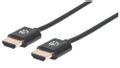 MANHATTAN HDMI med Ethernet-kabel HDMI 50cm Sort