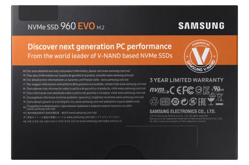 SAMSUNG SSD 960 EVO NVMe M.2 500GB (MZ-V6E500BW)