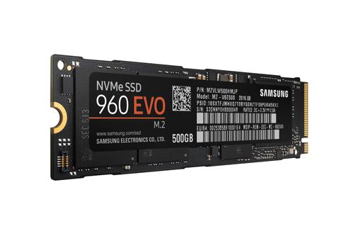 SAMSUNG SSD 960 EVO NVMe M.2 500GB (MZ-V6E500BW)
