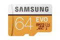 SAMSUNG MicroSD Evo 64GB Minneskort,  upp till 100MB lese, UHS-I U3 (MB-MP64GA/EU)