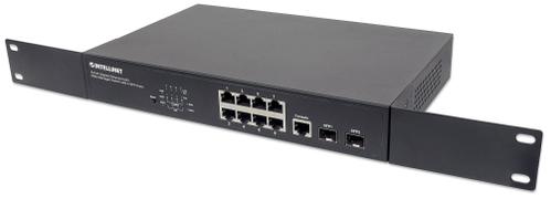 INTELLINET 8-Port Gigabit Ethernet PoE+ F-FEEDS (561167)