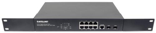 INTELLINET 8-Port Gigabit Ethernet PoE+ F-FEEDS (561167)