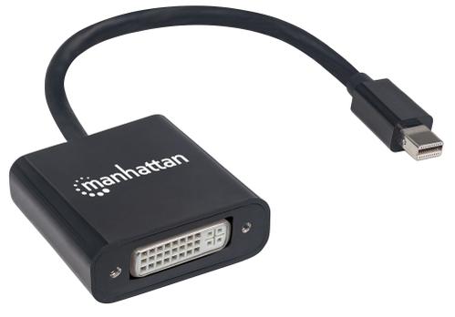 MANHATTAN Aktiver Mini-DisplayPort auf DVI-I-Adapter 4K@30HZ (152549)