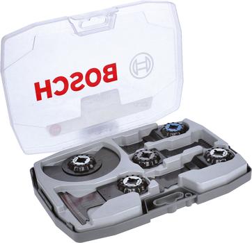 Bosch Starlock Best of Cutting flerverktøysbladsett - for tre, metall, kartong, blikk, ikke-jernholdig metall, laminat, bløtt tre, løvtre, parkett, soft plastic, putty, hardened metal - 5 deler (2608664131)