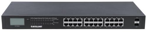 INTELLINET 24-Port Gigabit Ethernet PoE+  (561242)