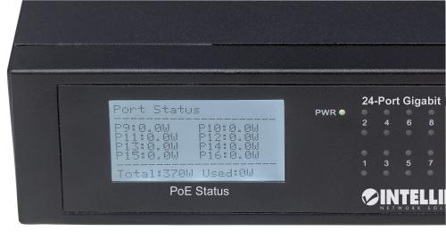INTELLINET 24-Port Gigabit Ethernet PoE+  (561242)