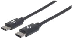MANHATTAN USB 2.0 Typ C-Kabel C-Stecker/C-Stecker 2m schwarz