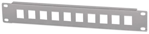 INTELLINET 10" Blank Patch Panel F-FEEDS (714969)