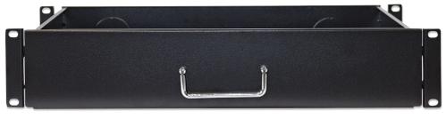 INTELLINET 19"" Schublade 350mm 2HE tief ausziehbar schwarz (714938)