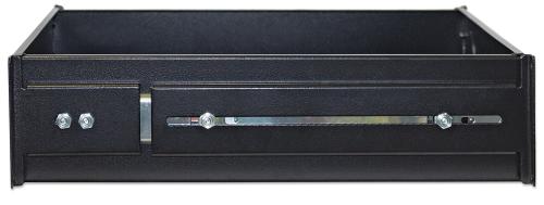 INTELLINET 19"" Schublade 350mm 2HE tief ausziehbar schwarz (714938)