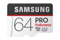 SAMSUNG PRO Endurance microSD Class10 64GB incl adapter R100/W30 up to 26280 hours (MB-MJ64GA/EU)