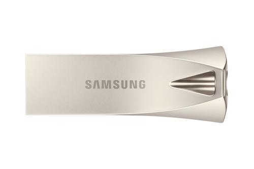 SAMSUNG 64GB Bar Plus USB3.1 Flash Drive Champagne Silver Read Speeds of up to 300MBs Write Speeds of up to 30MBs (MUF-64BE3/APC)