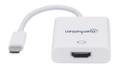 MANHATTAN MH Adapter, Converter Cable,  USB 3.1 C-Male/ HDMI-Female,  W (152921)