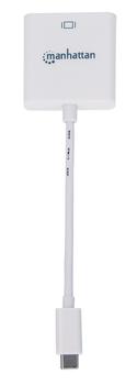 MANHATTAN MH Adapter, Converter Cable,  USB 3.1 C-Male/ HDMI-Female,  W (152921)