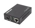 INTELLINET 10GBase-T to 10GBase-R Media Converter, 1 x 10 GB SFP Slot, 1 x 10GB RJ45 Port (Euro 2-pin plug) Medieomsætter Gigabit Ethernet 10 Gigabit Ethernet 5 Gigabit Ethernet 2.5 Gigabit Ethernet 
