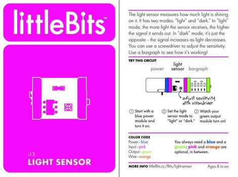 LITTLEBITS Light Sensor (650-0111)