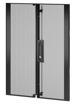 APC NetShelter SX 18U 600mm Wide Perforated Split Doors Black (AR7161)