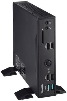 SHUTTLE XPC slim DS10U - Slim-PC - Celeron 4205U 1.8 GHz - 0 GB - keine HDD Bei der DS10U-Serie handelt es sich um schlanke, lüfterlose Barebone-PCs in einem robusten Metallgehäuse mit universellen An (PEB-DS10U041)