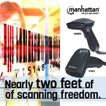 MANHATTAN Scanner, CCD, 1D, USB (177672)