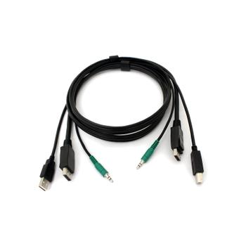BLACK BOX Secure KVM Cable Kit - DP USB Audio 1.8m (SKVMCBL-DP-06)