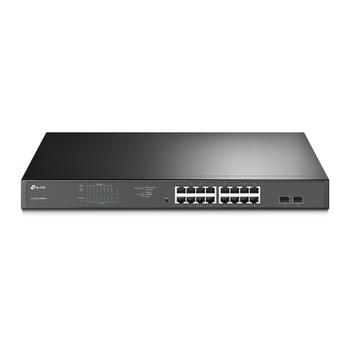 TP-LINK 18-Port Gigabit Easy Smart Switch with 16-Port PoE+
PORT: 16  Gigabit PoE+ Ports, 2  Gigabit SFP Slots
SPEC: 802.3at/ af,  192 W PoE Power, 1U 19-inch Rack-mountable Steel Case
FEATURE: MTU/ Port/ Tag-bas (TL-SG1218MPE)