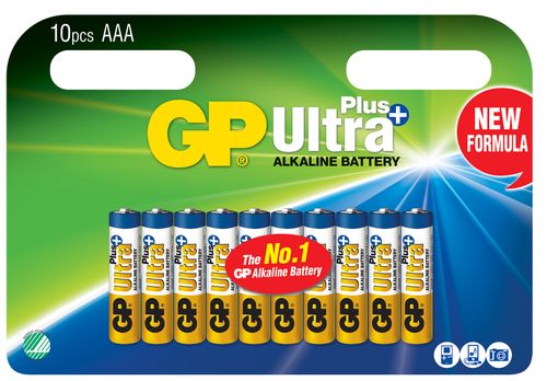 GP Ultra Plus Alkaline, AAA 24AUP/ LR03 10-P (151168)