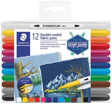 STAEDTLER Fabric marker textilpenna duo ass (12) (3190 TB12)