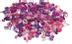 PLAYBOX Plastperler mix lilla/ rose (1000)