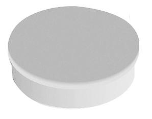 NICEDAY taulumagneetti 30mm valkoinen 10kpl (6851673)