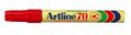 ARTLINE 70 marker med rund 1,5 mm spids i farven rød