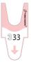 METO Nummerlappar T90 rosa 6/fp