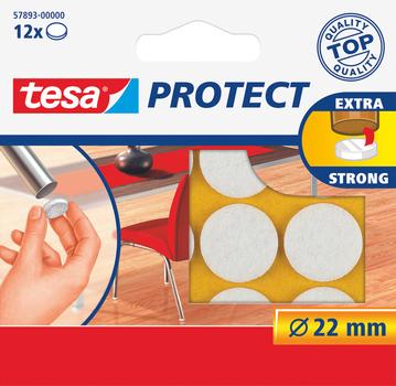 TESA Filtbrikker TESA Ø22mm hvit (12) (57893-00000-01)