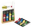 POST-IT Indexfaner, Post-it, 4 farver,12x43mm assorteret pakke med 140 stk