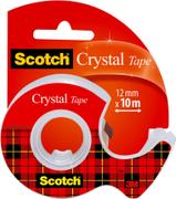 SCOTCH Kontorstejp Scotch 600 Crystal Med Hållare 12mm x 10m