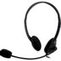 DELTACO Stereo Headset, microphone and volume control, 2x 3,5mm, black