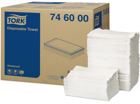 TORK Frisørduk TORK Advance 5L hvit (250) (746000)