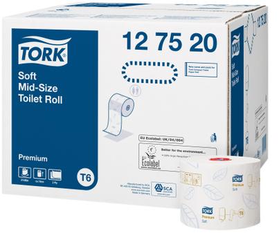 TORK ! Tork Soft Mid-Size WC-paperi wc paperi, 2-krs, valkoinen (127520)