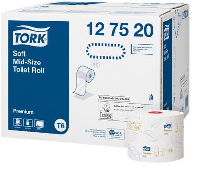 TORK !Tork Soft Mid-Size WC-paperi wc paperi, 2-krs, valkoinen (127520)