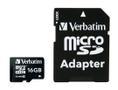 VERBATIM Micro SDHC Card 16GB Class 10 with Adaptor