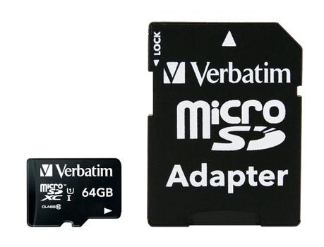 VERBATIM 64 GB SD Micro (SDXC) Class 10 (44084)