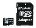 VERBATIM MicroSDHC Card Incl Adaptor Class 10 32GB
